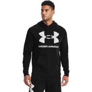 imageUnder Armour Mens Rival Fleece Big Logo HoodieBlack 001Onyx White