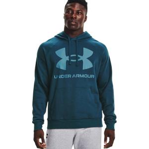 imageUnder Armour Mens Rival Fleece Big Logo HoodieBlue Noteblue Flannel