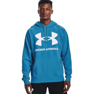 imageUnder Armour Mens Rival Fleece Big Logo HoodieRadar Blue 422White