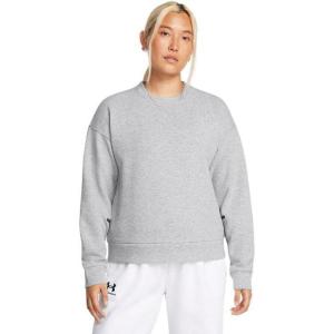 imageUnder Armour womens Unstoppable Fleece Crew Neck011 Mod Gray Light Heather   Black