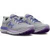 imageUnder Armour Boys Grade School Assert 10 Athletic Shoes100 Mod GrayNebula PurpleBaja Blue