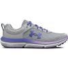 imageUnder Armour Boys Grade School Assert 10 Athletic Shoes100 Mod GrayNebula PurpleBaja Blue