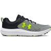 imageUnder Armour Boys Grade School Assert 10 Athletic Shoes105 Mod GrayBlackHigh Vis Yellow