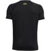 imageUnder Armour Boys Tech Big Logo Short Sleeve TShirt007 Black   Lime Surge
