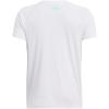 imageUnder Armour Boys Tech Big Logo Short Sleeve TShirt102 White   Vapor Green