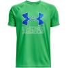 imageUnder Armour Boys Tech Big Logo Short Sleeve TShirt328 Extreme Green   Versa Blue
