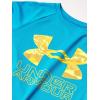 imageUnder Armour Boys Tech Big Logo Short Sleeve TShirtRadar Blue 422Omega Orange
