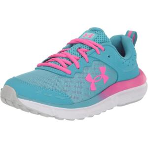 imageUnder Armour Boys Grade School Assert 10 Athletic Shoes400 Glacier BlueHalo GrayRebel Pink