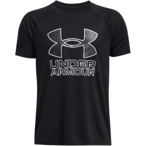 imageUnder Armour Boys Tech Big Logo Short Sleeve TShirt001 Black   White