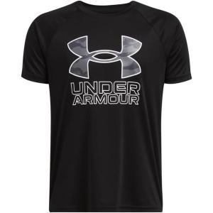 imageUnder Armour Boys Tech Big Logo Short Sleeve TShirt003 Black  Titan Gray  White