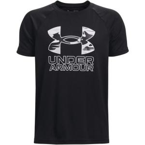 imageUnder Armour Boys Tech Big Logo Short Sleeve TShirt006 Black   White