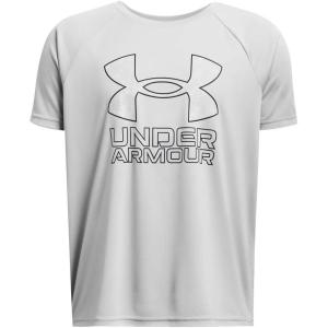imageUnder Armour Boys Tech Big Logo Short Sleeve TShirt011 Mod Gray   Black