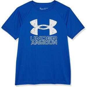 imageUnder Armour Boys Tech Big Logo Short Sleeve TShirt402 Royal   White