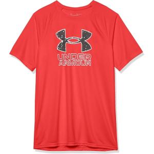 imageUnder Armour Boys Tech Big Logo Short Sleeve TShirt601 Red   Black