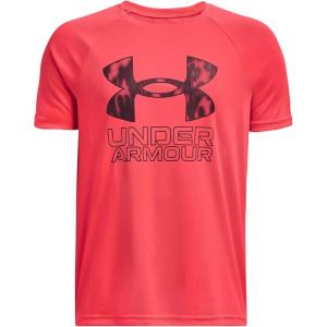 imageUnder Armour Boys Tech Big Logo Short Sleeve TShirt630 Beta   Deep Red