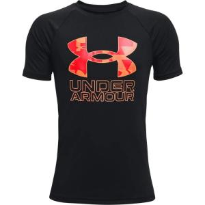 imageUnder Armour Boys Tech Big Logo Short Sleeve TShirtBlack 002Venom Red