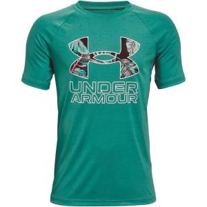 imageUnder Armour Boys Tech Big Logo Short Sleeve TShirtCerulean 452White