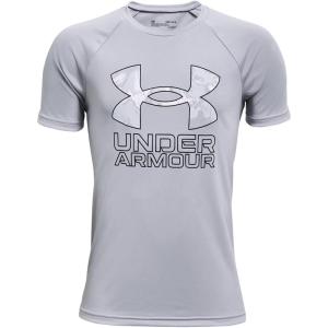 imageUnder Armour Boys Tech Big Logo Short Sleeve TShirtMod Gray 011Black