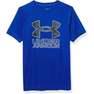 imageUnder Armour Boys Tech Big Logo Short Sleeve TShirtRoyal 400White
