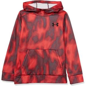 imageUnder Armour boys Armour Fleece Printed Hoodie600 Dark Maroon   Black