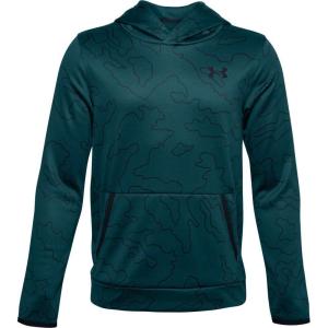 imageUnder Armour boys Armour Fleece Printed HoodieBlackout Teal 461Black