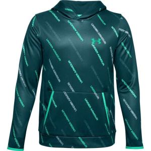 imageUnder Armour boys Armour Fleece Printed HoodieBlackout Teal 462Absinthe Green