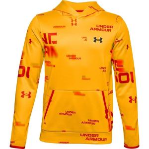 imageUnder Armour boys Armour Fleece Printed HoodieLunar Orange 880Black