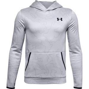 imageUnder Armour boys Armour Fleece Printed HoodieMod Gray 011Black