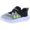imageUnder Armour Baby Boys Assert 10 Alternate Closure SneakersMod GreyBlackHigh Vis Yellow