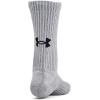 imageUnder Armour Kids Youth Training Cotton Crew Socks 6 Pairs035 Steel  White  Black