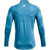 imageUnder Armour Mens ColdGear Armour Fitted MockRadar Blue 422Black