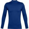 imageUnder Armour Mens ColdGear Armour Fitted MockRoyal 400Steel