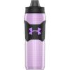 imageUnder Armour UA 28oz Playmaker Squeeze Insulated 2 Black Steel Camo OSFALight Purple