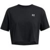 imageUnder Armour Womens Boxy Crop Logo Short Sleeve T Shirt001 Black   White