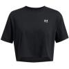 imageUnder Armour Womens Boxy Crop Logo Short Sleeve T Shirt001 Black   White