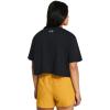 imageUnder Armour Womens Boxy Crop Logo Short Sleeve T Shirt001 Black   White