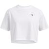 imageUnder Armour Womens Boxy Crop Logo Short Sleeve T Shirt100 White   Black