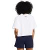 imageUnder Armour Womens Boxy Crop Logo Short Sleeve T Shirt100 White   Black