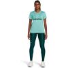 imageUnder Armour Womens HeatGear High Waisted Pocketed NoSlip Leggings449 Hydro Teal   White