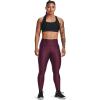 imageUnder Armour Womens HeatGear High Waisted Pocketed NoSlip Leggings600 Dark Maroon   Black