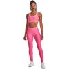 imageUnder Armour Womens HeatGear High Waisted Pocketed NoSlip Leggings640 Pink Punk   White