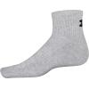 imageUnder Armour unisexadult Training Cotton Quarter Socks MultipairsTrue Gray Heather Assorted 2 3pairs