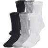 imageUnder Armour Kids Youth Training Cotton Crew Socks 6 Pairs035 Steel  White  Black
