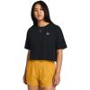 imageUnder Armour Womens Boxy Crop Logo Short Sleeve T Shirt001 Black   White