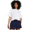 imageUnder Armour Womens Boxy Crop Logo Short Sleeve T Shirt100 White   Black