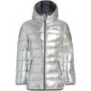 imageUnder Armour girls Quilted Puffer Jacket Front Pockets ampamp Hooded Back Midweight ampamp Water RepellentSilver Metallic Fa21