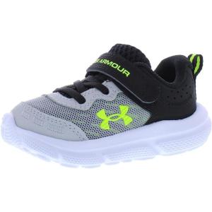 imageUnder Armour Baby Boys Assert 10 Alternate Closure SneakersMod GreyBlackHigh Vis Yellow