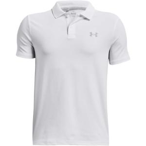 imageUnder Armour Boys Matchplay Golf Polo100 White  Mod Gray  Mod Gray
