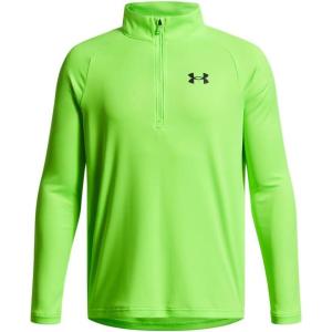 imageUnder Armour Boys Tech 20 12 Zip389 Hyper Green   Black