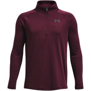 imageUnder Armour Boys Tech 20 12 Zip601 Dark Maroon   Black